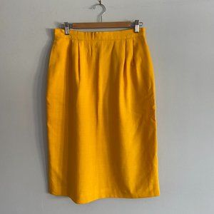 Vintage yellow midi skirt